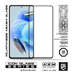 Захисне скло для Xiaomi Redmi Note 12 Pro+ 5G, Icon, 2.5D загартоване скло, повне проклеювання, глянсове, удароміцне, з олеофобним покриттям, сумісне з чохлами, міцність 9H, проста установка, ArmorStandart (ARM68029) - мініатюра 2
