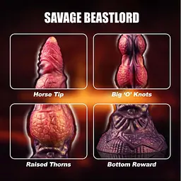 Фалоімітатор Power Monsters Savage Beastlord, 24 см (мульті) - мініатюра 5