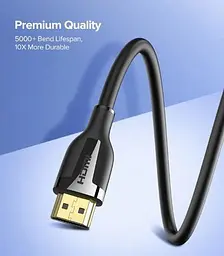 Кабель відео Ugreen HDMI 2.0 4K 3D 1М Black (ED030) - мініатюра 6