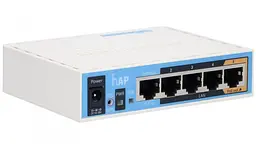 Маршрутизатор Mikrotik RB951Ui-2ND hAP with 650MHz CPU, 64MB RAM, 5xLAN, built-in 2.4Ghz 802.11b/g/n - мініатюра 2