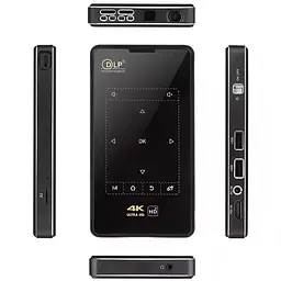 Проектор 4k Android K95-DLP з аккумулятором 4500 mAh Black - мініатюра 3