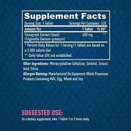 Екстракт насіння пажитника Haya Labs Fenugreek 600 мг 120 таблеток (820197) - мініатюра 2
