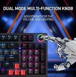 Механічна ігрова клавіатура JEDEL KL114 Drinkey Red Switch Black - мініатюра 7