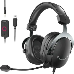 Ігрова гарнітура FIFINE H9 USB / Jack 3.5 мм / 7.1 Surround / Знімний мікрофон - мініатюра 3