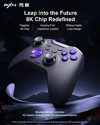 Геймпад PXN P5 8K Wireless (6948052903723) Black/Purple (G-000003837) - мініатюра 8