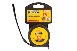 Вимірювальна рулетка MasterTool 5м x 19 мм магніт гумова автостоп - мініатюра 4