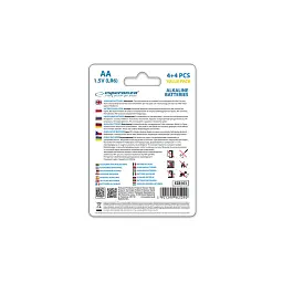 Батарейка Esperanza AA LR6 Alkaline * 8 (EZB103) - мініатюра 4