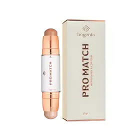 Хайлайтер і контур Bogenia Match Stick Highlighter & Contour (BG656), 002 Айворі Бронзовий