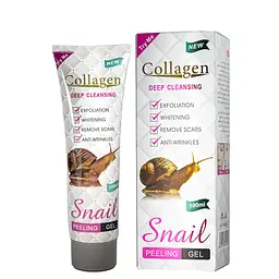Пілінг-гель для обличчя Collagen Snail освітлюючий, 100 мл