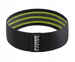 Тканева гумка для фітнесу та спорту Power System PS-4092 Booty Band LVL 2 Black/Green (d_80 см, 12-16 кг) (4092GN-0) - мініатюра 3