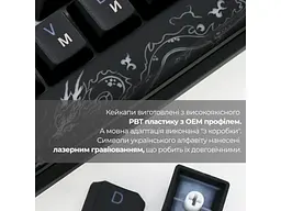 Клавіатура Ducky One 3 Mini Cherry MX Brown RGB UA USB Black (DKON2161ST-BUAPXCLAWSC1) - мініатюра 9
