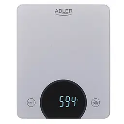 Ваги кухонні з LCD-дисплеєм Adler AD 3173 10kg silver - мініатюра 2