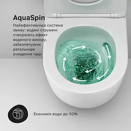 Підвісний унітаз AquaSpin із сидінням м/ліфт AM.PM Like CLA1900SC - мініатюра 4