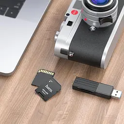 Перехідник карт пам'яті Hoco TF to SD card holder HB22 6931474749321 - мініатюра 6