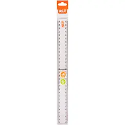 Лінійка Yes 30 см Orange Line прозора (370733) - мініатюра 2