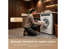 Пральна машина автоматична Dreame S8 (DWF08S50CA) - мініатюра 6