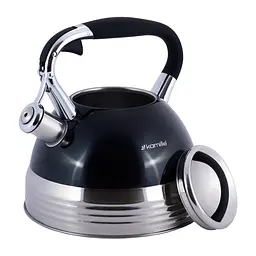 Чайник із свистком Kamille KM-0696BL 2.7 л чорний - мініатюра 9