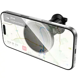 Автотримач з БЗП Borofone BH224 Flash 15W (air outlet) Black - мініатюра 5