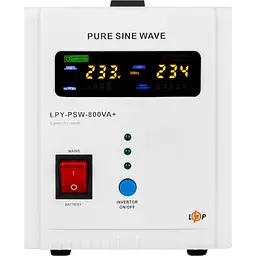 Джерело безперебійного живлення [ДБЖ] LogicPower LPY-PSW-800VA+ [4153] [110043] - мініатюра 2