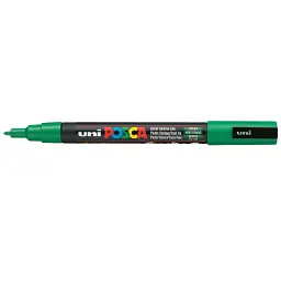 Маркер UNI Posca, 0.9-1.3мм, Зелений (PC-3M.Green)