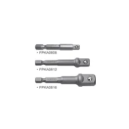 Адаптер для інструменту Toptul під шуруповерт 1/4" 3шт. 1/4", 3/8", 1/2" (GAAR0301)