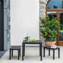 Стіл Progarden BALI 78x78x72  антрацит - мініатюра 2
