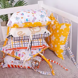 Подушки-борти MirSon Kids Time 18-200 Orange time оранжеві 12 шт. - мініатюра 10