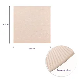 Самоклеюча плитка Sticker Wall під ковролін молочний 300х300х4 5мм SW-00002482 - мініатюра 3