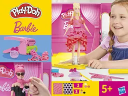 Набір для творчості Play-Doh Barbie Показ Моди з масою для ліплення (G1356) - мініатюра 2
