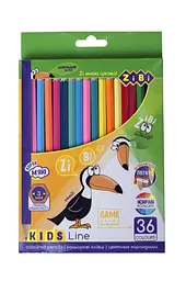 Олівці кольорові Kids Line, 36 кольорів, zb.2417