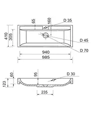 Раковина Adamant Streng New 100 white 100002890, Білий - мініатюра 6