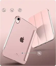 Чохол-книжка BeCover Tri Fold Hard для Apple iPad Mini 7 2024 8.3" Рожево-золотистий (712456) - мініатюра 2