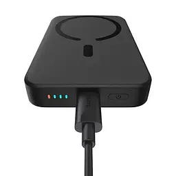 Магнітний портативний павербанк Baseus Magnetic 20 W 10000 mAh з бездротовою зарядкою для iPhone чорний - мініатюра 5