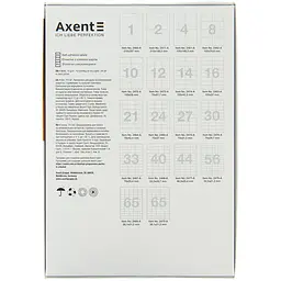 Етикетки з клейким шаром Axent 2461-A 100 аркушів A4 105x148.5 мм - мініатюра 2