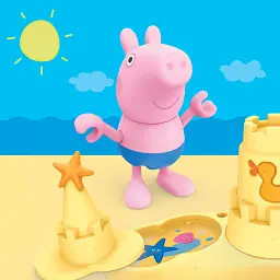 Ігровий набір Peppa Figurines Три маленькі свинки на пляжі 3 фігурки 5 аксесуарів - мініатюра 4