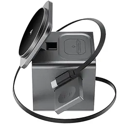 БЗП Acefast E34 desktop 3in1 15W Gray - мініатюра 5