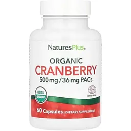 Амінокислота Natures Plus Organic Cranberry 500 mg, 60 капсул vit0003867