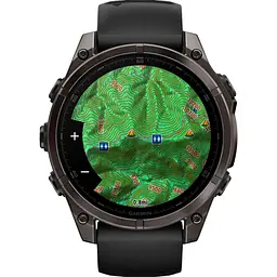 Смарт-годинник Garmin Fenix 8 AMOLED Sapphire 47mm Carbon Gray DLC Titanium with Black/Pebble Gray Silicone Band (010-02904-20) [115046] - мініатюра 8