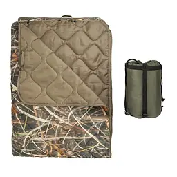 Ковдра тактична кемпінгова з чохлом Reed Camo 150 × 200 см KT7001011 з кнопками для використання під пончо