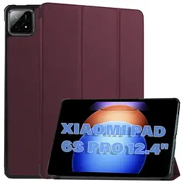 Чохол-книжка BeCover Smart Case для Xiaomi Pad 6S Pro 12.4" Red Wine (711087) - мініатюра 2