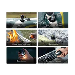 Насос-фонарь кемпинговый Flextail Max Pump 3, черный - миниатюра 5