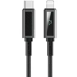 Дата кабель WIWU C080 Warriors Type-C to Lightning 27W 1 м Black - мініатюра 2