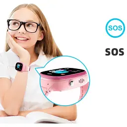 Дитячий cмарт-годинник UWatch TD45 2G GPS Рожевий - мініатюра 4