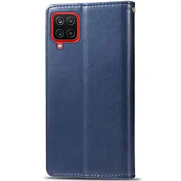 Шкіряний чохол-книжка GETMAN Gallant (PU) для Samsung Galaxy A12 / M12 Синій - мініатюра 2