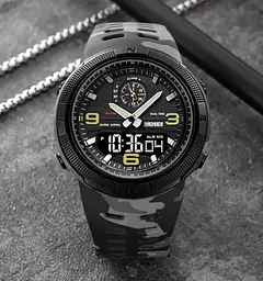 Спортивний годинник чоловічий Skmei 1655 Чорний (2702763253) - мініатюра 4