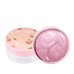 Патчі для шкіри навколо очей омолоджувальні Bioaqua Peach Extract Hexapeptide Eye Mask 60 шт. BQY94865