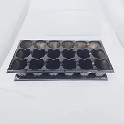 Касета для розсади 44×20,5×8 см з піддоном 18 V-осередків 200 (60 мм*60 мм*80 мм)