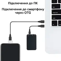 Міні диктофон брелок з активацією голосом Nectronix V15 32 Гб 30 годин запису Чорний (100830-32) - мініатюра 5