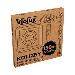 Світильник LED smart KOLIZEY+пульт 150W 3000-6000K IP20 квадрат Violux ( 220455 ) - мініатюра 8