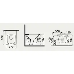Унітаз підвісний Idevit Neo Classic IdeRimless 3304-0616-0088, Золотий - мініатюра 2